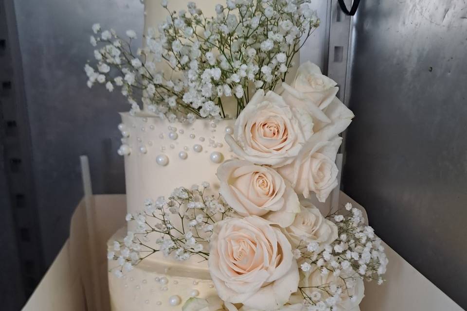 Wedding cake  blanc