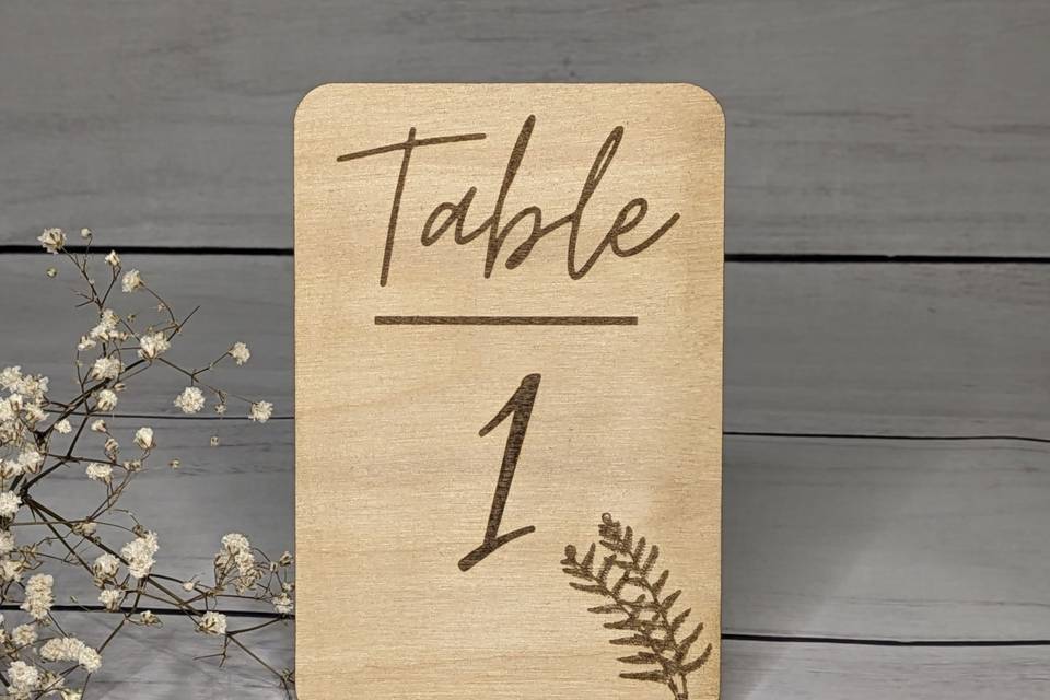 Numéro de table