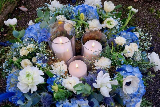 Compo centre hiver bleu