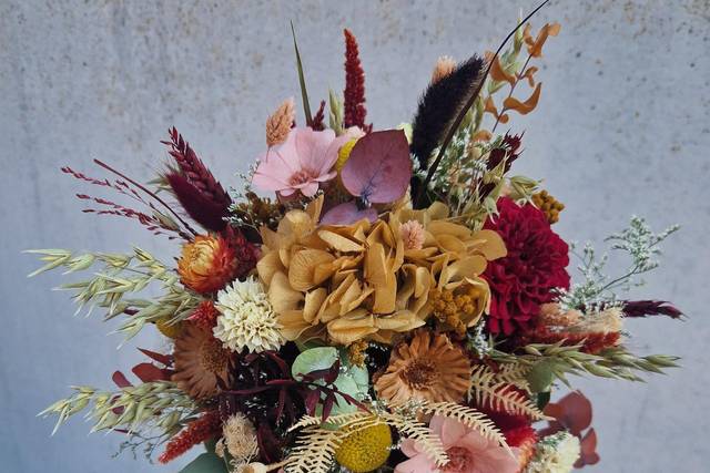 Bouquet séché et stabilisé