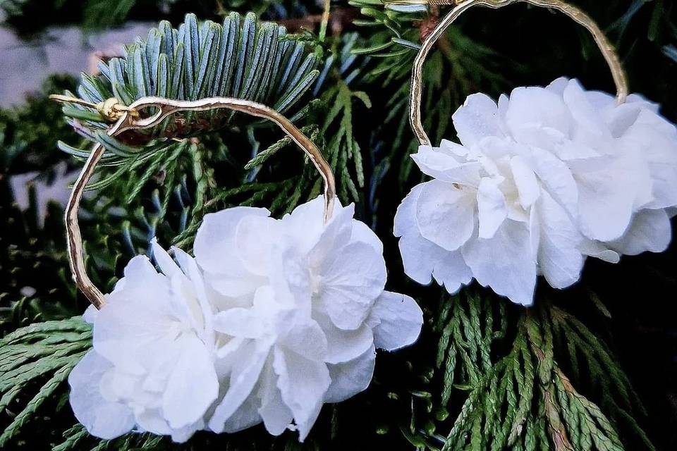 Créoles hortensias stabilisés