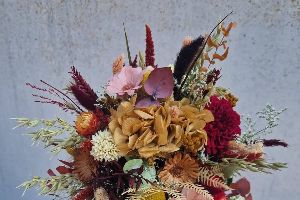 Bouquet séché et stabilisé