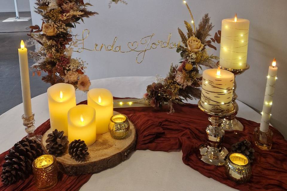 Table de bienvenue