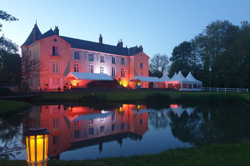 Le Château de Bresteau de nuit