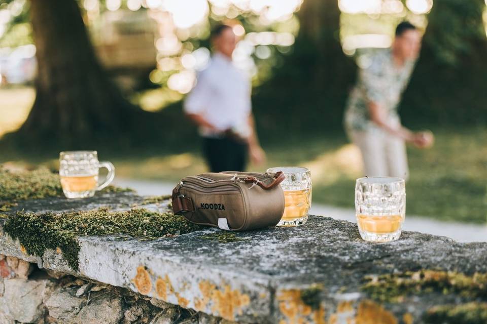 Partie de pétanque