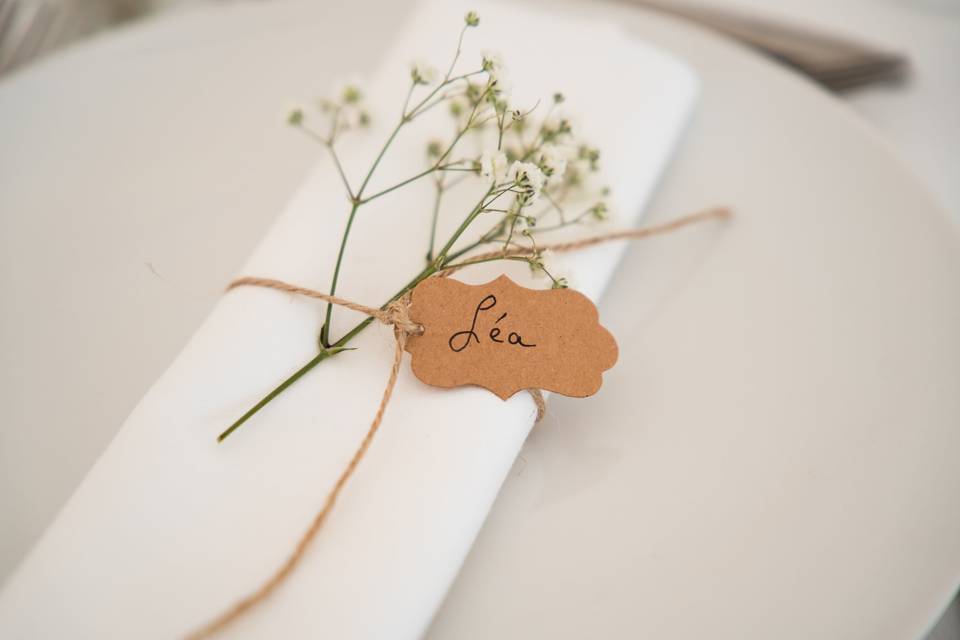 Photo détail des assiettes