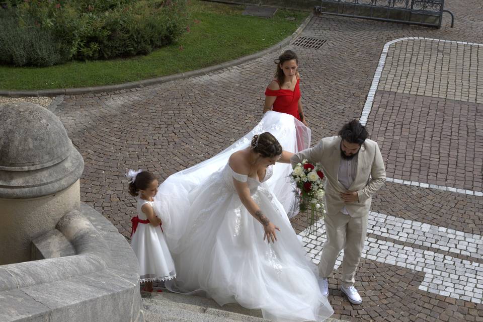 Arrivée de la mariée