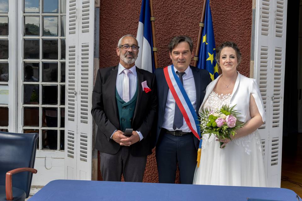 Avec le Maire