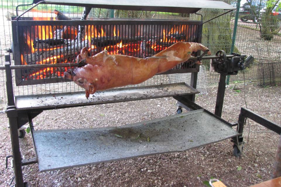 Cochon à la broche