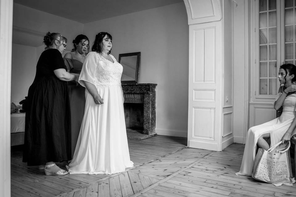 Préparatifs de la mariée
