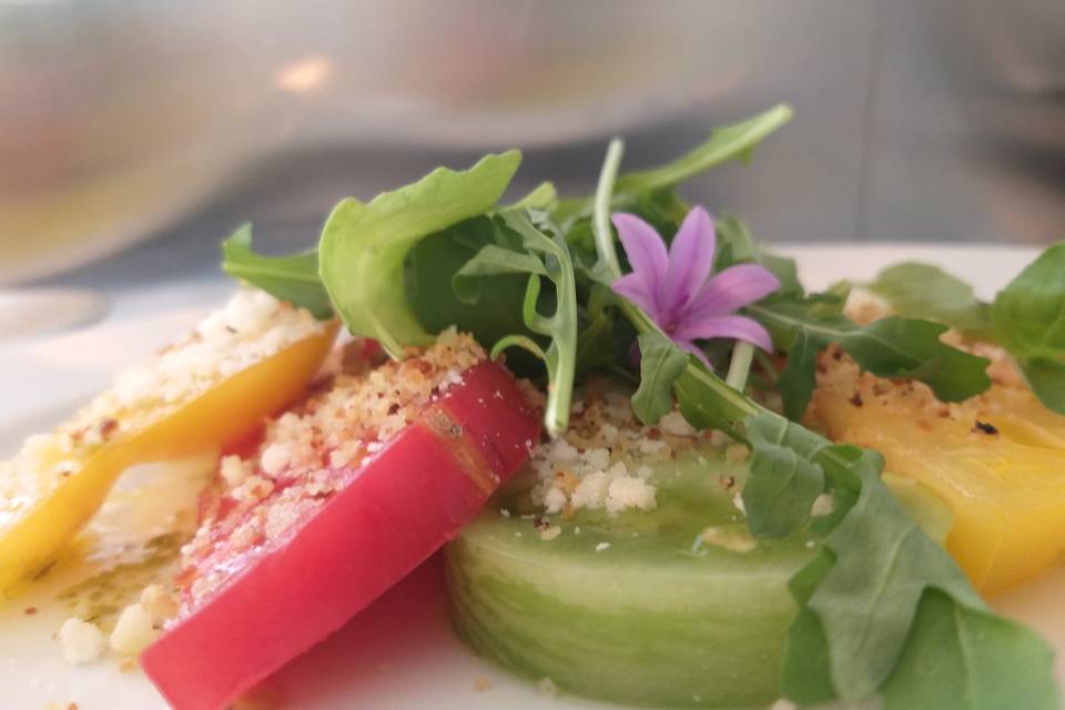 Carpaccio de tomates anciennes