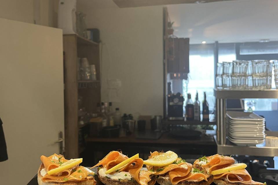 Toast de saumon