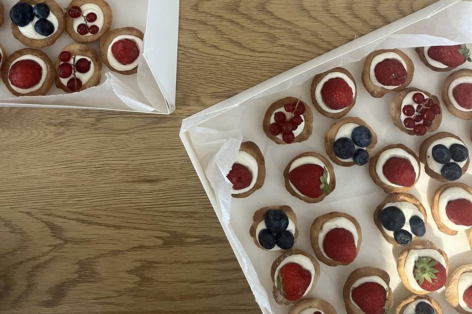 Mini tartelette de fruit rouge