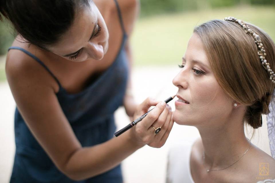 Maquillage de la mariée