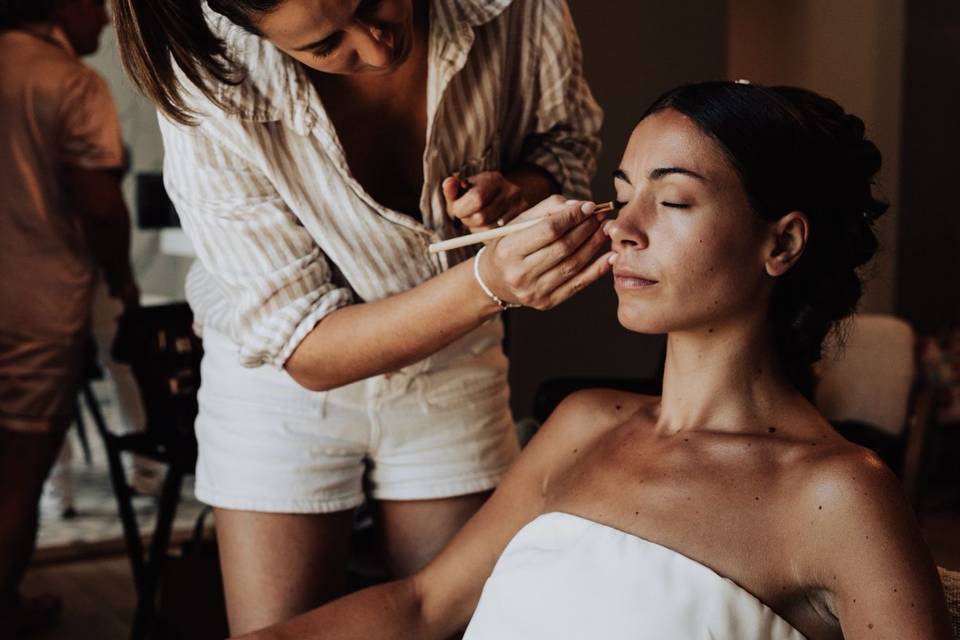 Maquillage de la mariée