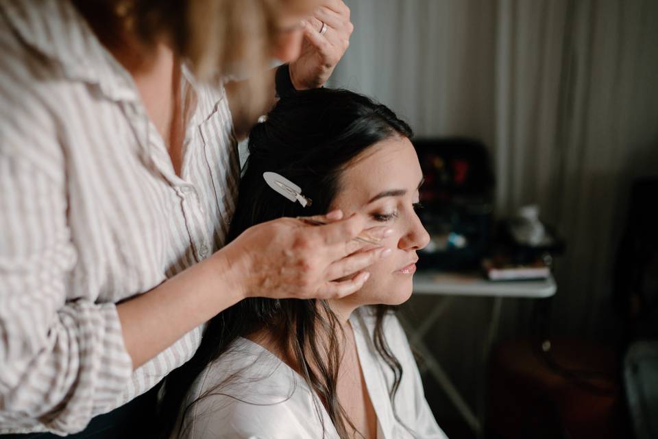 Maquillage de la mariée
