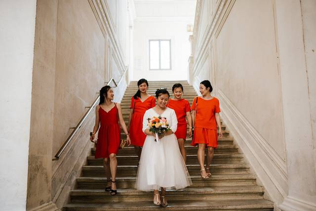 La mariée et ses témoins