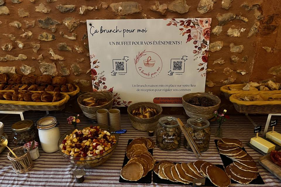 Buffet pour un mariage