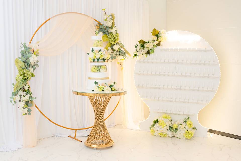 Coin wedding cake