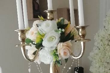 Chandelier fleuri