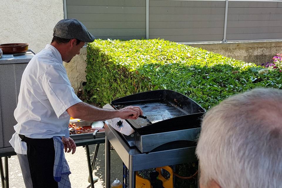 Plancha pour l'apéritif