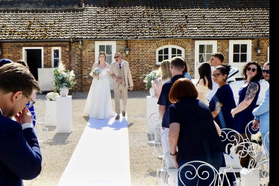 Arrivé de la Mariée