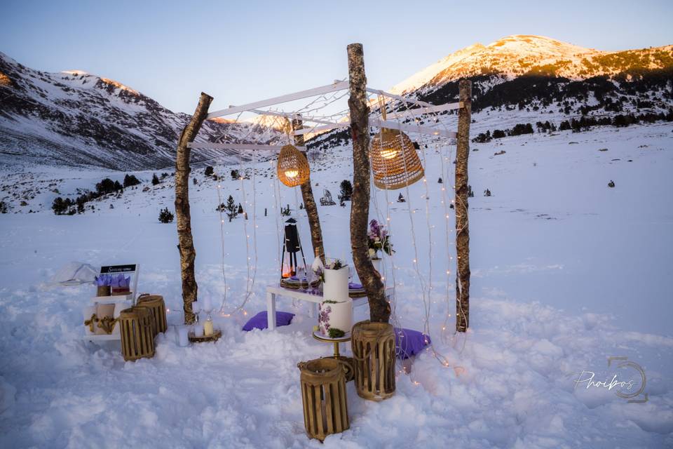 Mariage à la neige