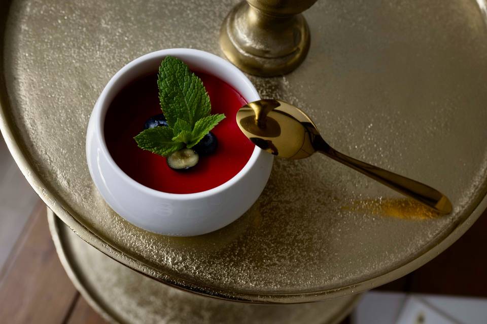Panna cotta aux fruits rouges