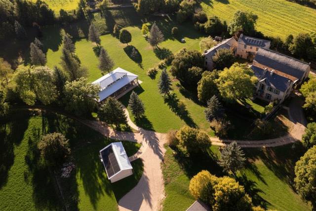 Vue aérienne du domaine