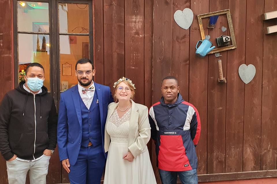 La photo avec les mariés