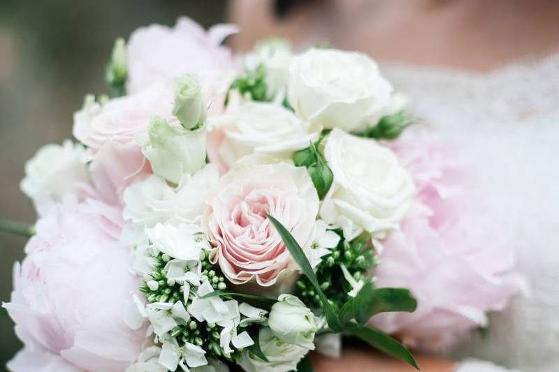 Bouquet de mariée rond