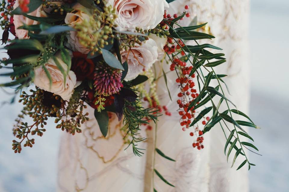 Bouquet de mariée champêtre