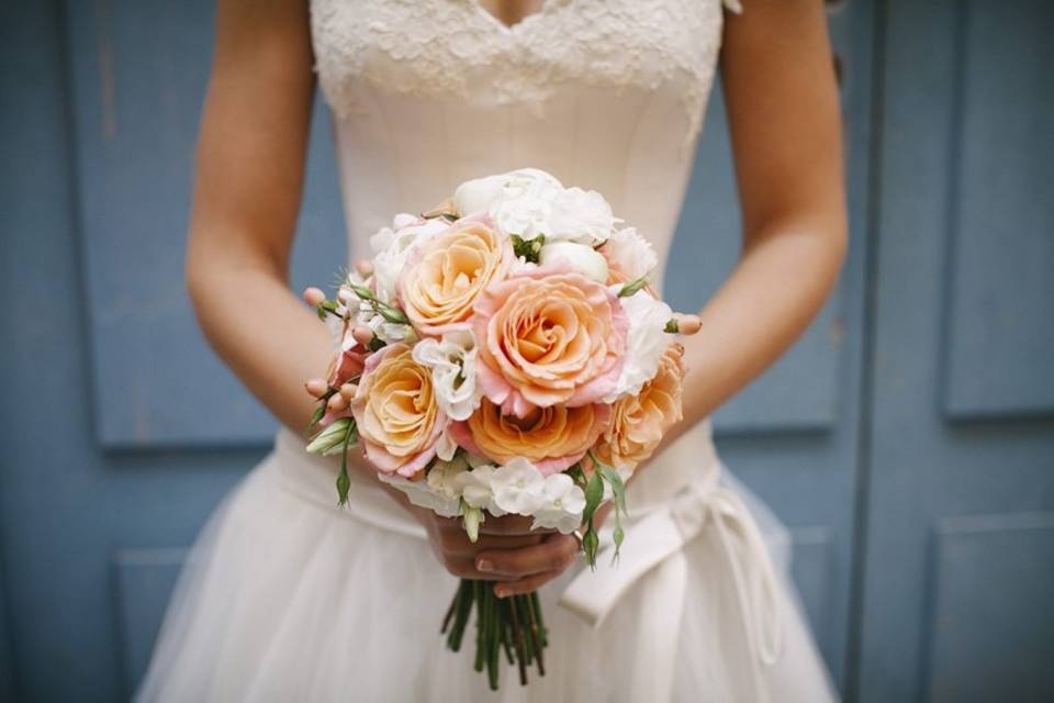 Bouquet de mariée rond