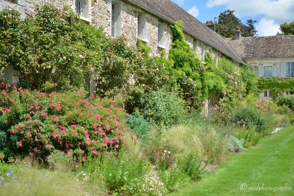 La maison d'hôtes en fleurs