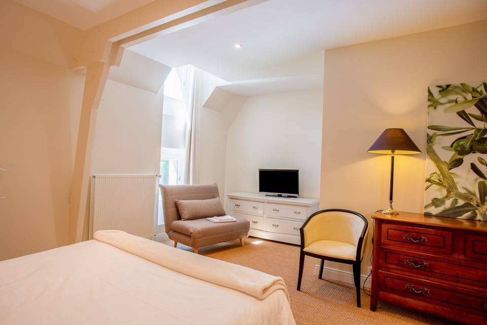Chambre Blanche Gîte Le Chêne2