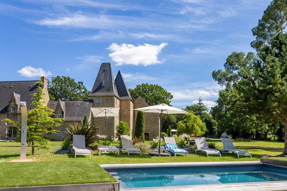 Vue depuis la piscine
