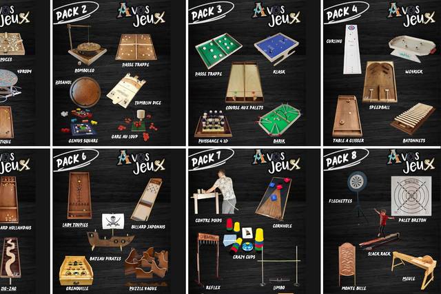 Jeux en bois à la location