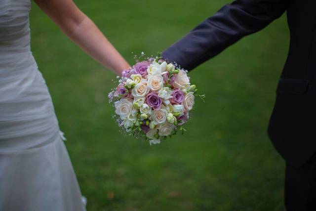 Bouquet de mariée rond