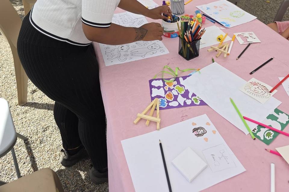 Remise en ordre de la table.