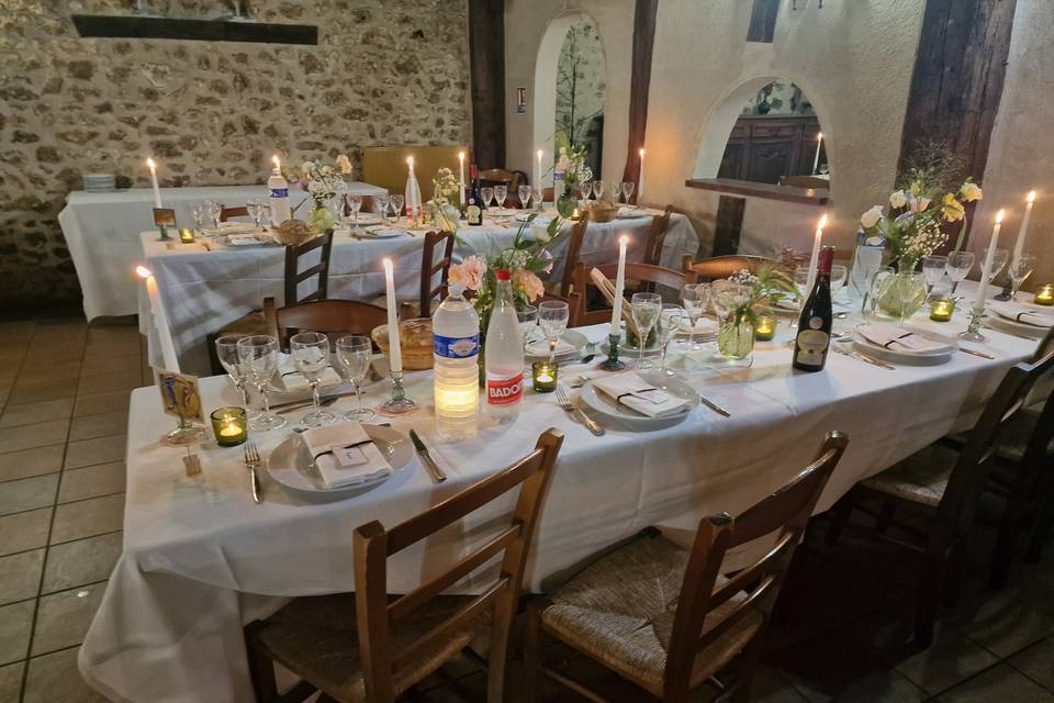 Décoration florale et épurée