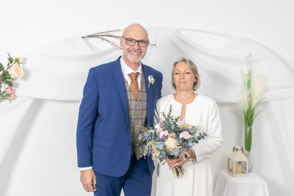 Séance mariage en Studio