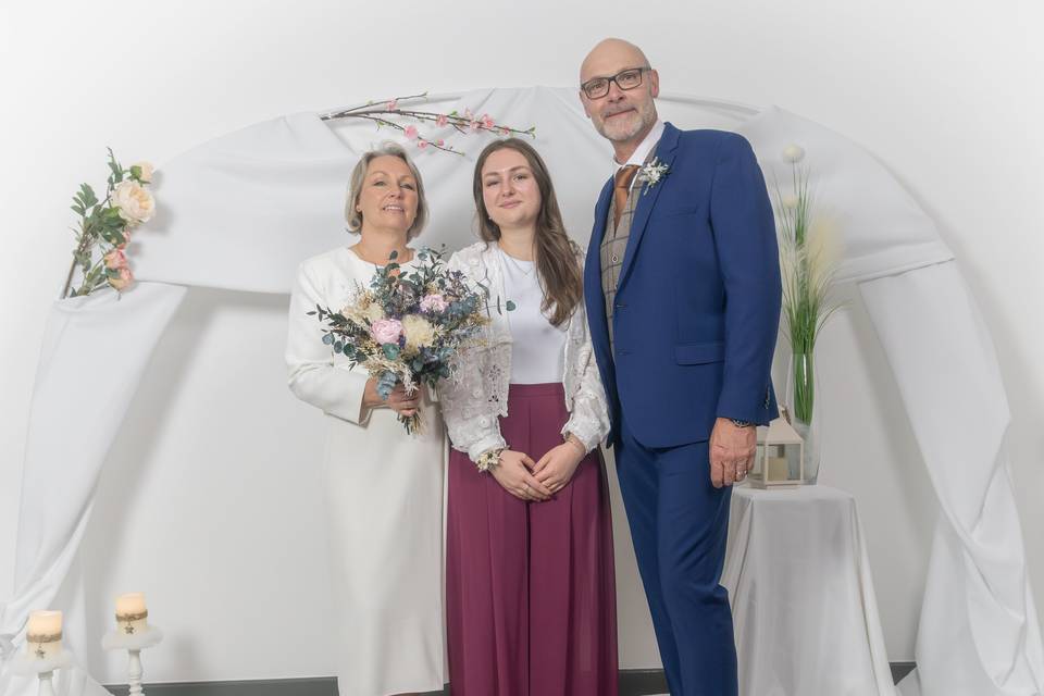Séance mariage en Studio