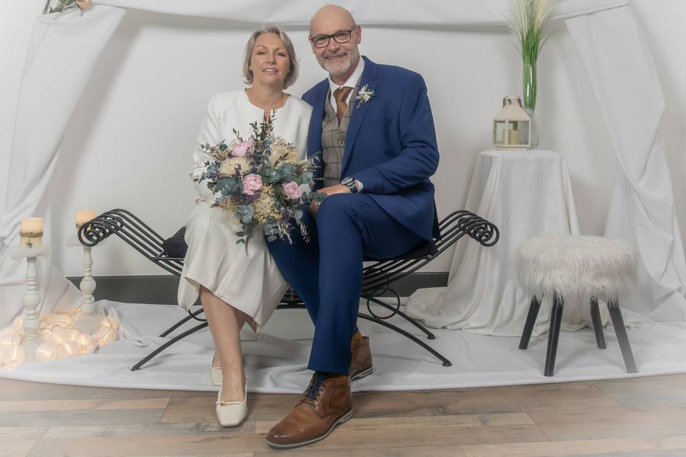 Séance mariage en Studio