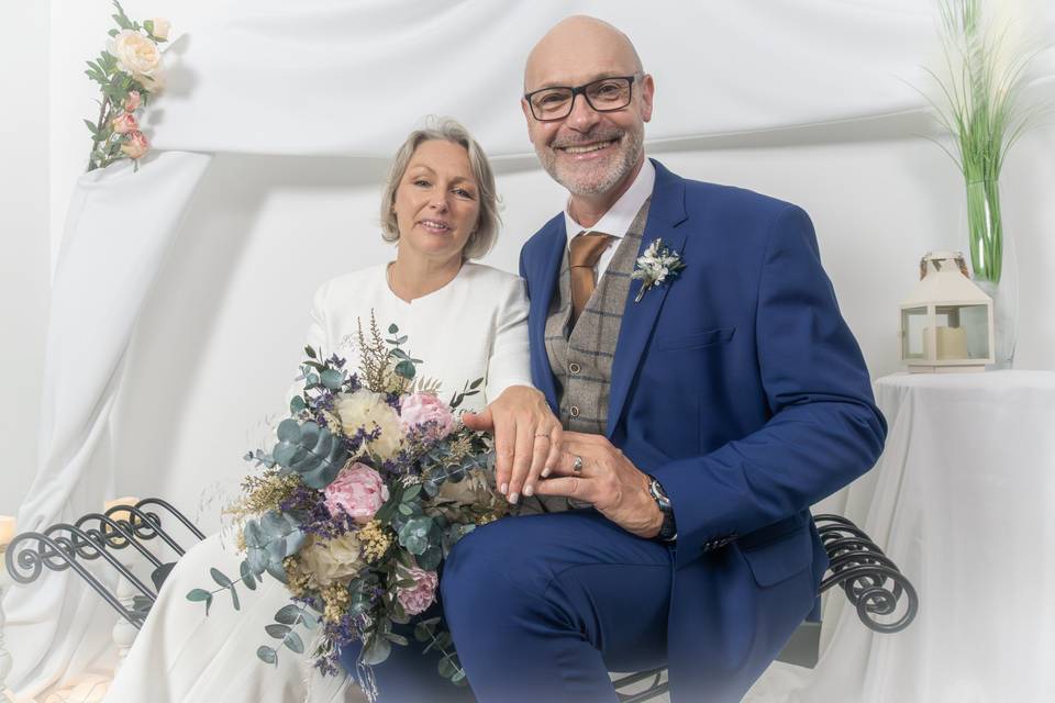 Séance mariage en Studio