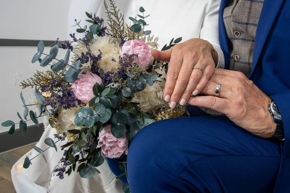 Séance mariage en Studio