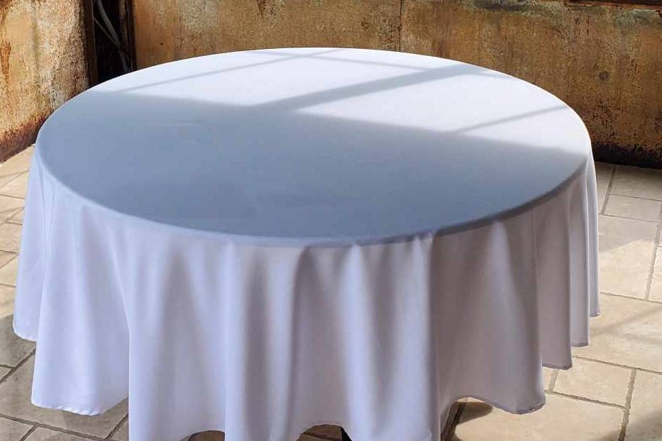 Nappe blanche ronde 280 cm