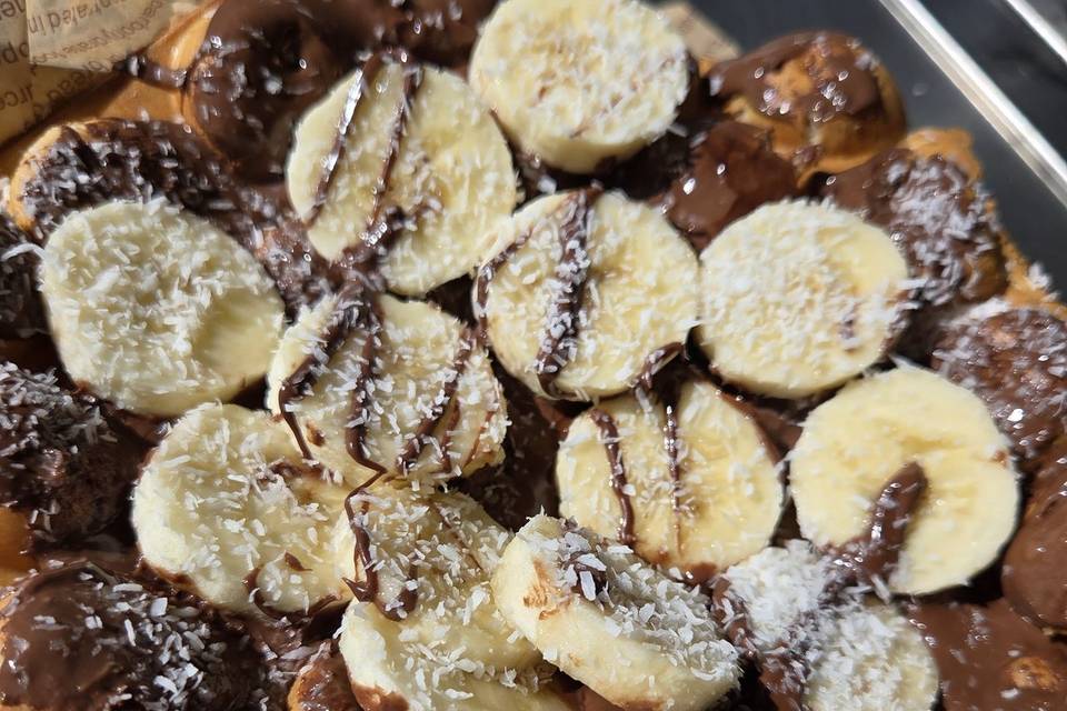 Gaufre nutella banane