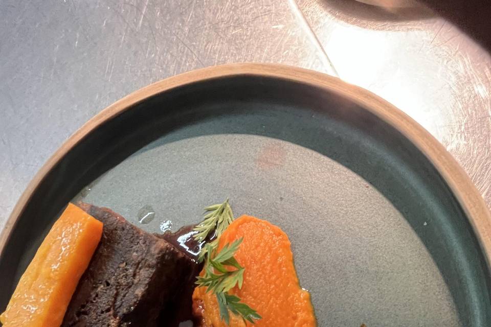 Paleron confit carottes