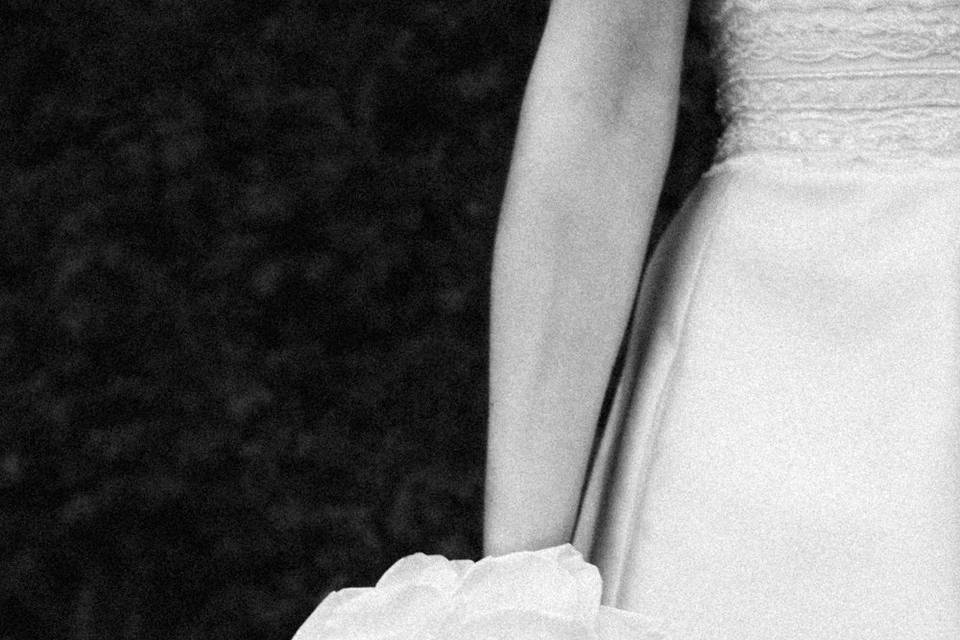 Détail du bouquet de la mariée