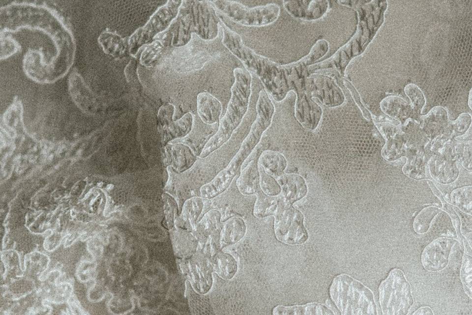 Détail de la guipure